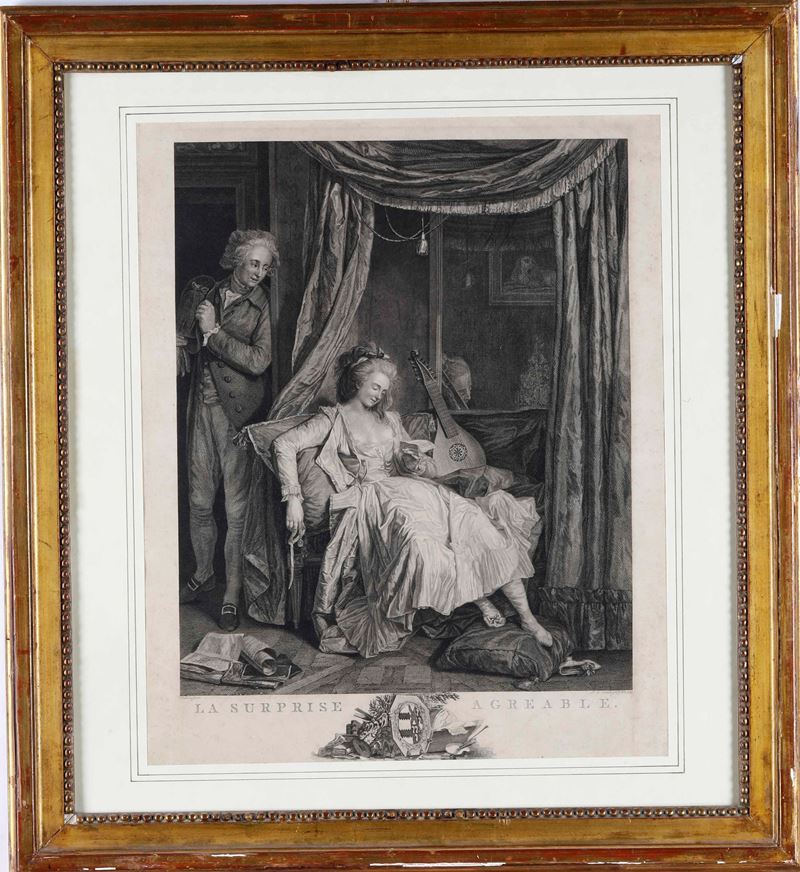 Danlou pinx -P.H. Jonxis sculp La surprise agreable Utrecht, 1789  - Asta Stampe, Vedute e Carte Geografiche - Cambi Casa d'Aste