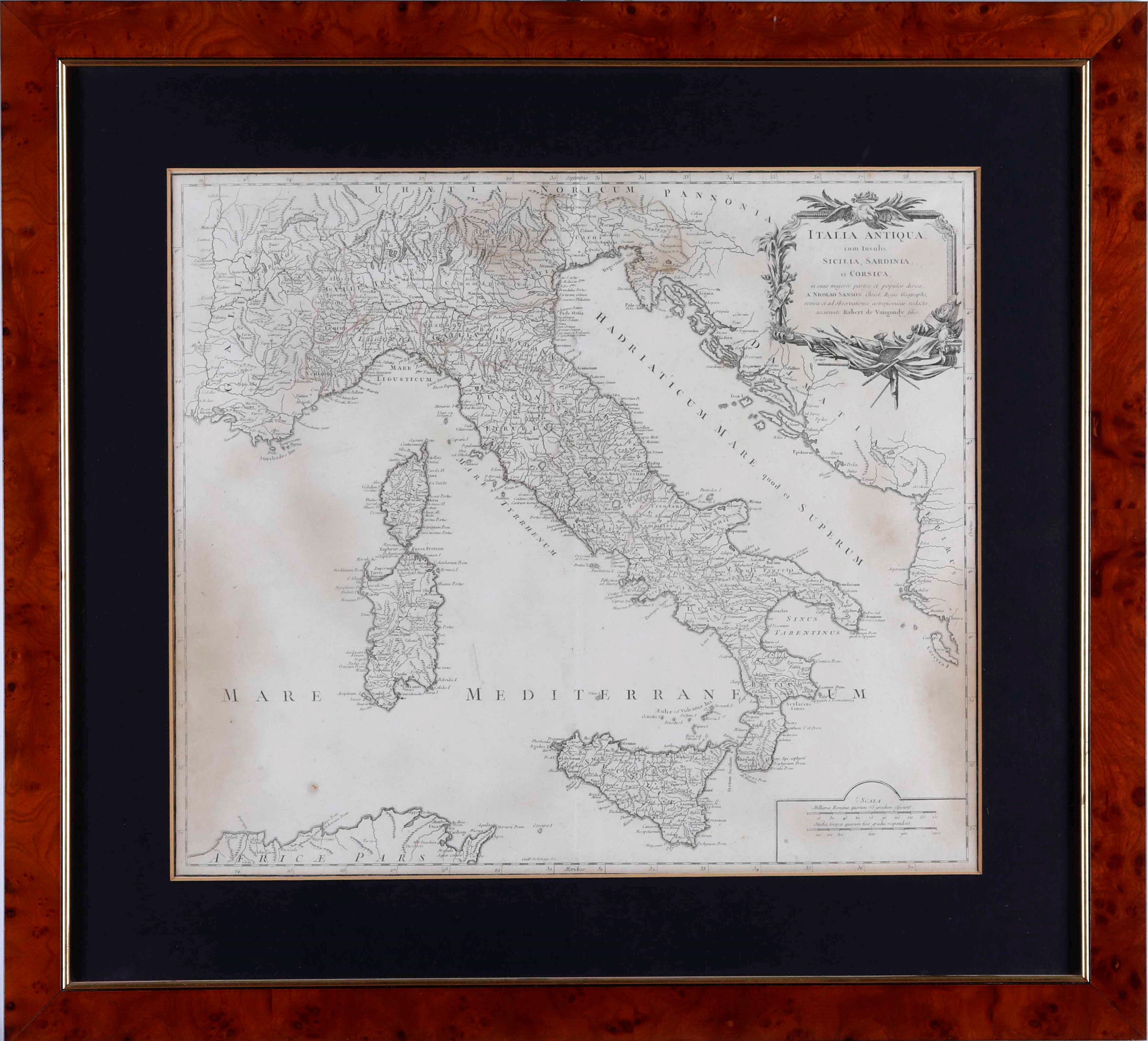 Robert De Vaugondy Britannicae Insulae-gallia Antiqua-hispania Antiqua-italia Antiqua.. Francia S...