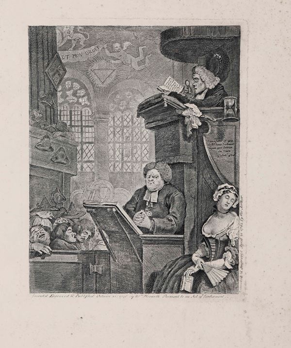 William Hogart The sleeping congregation... London 1762