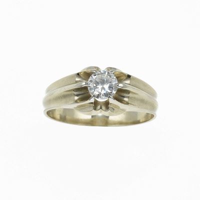 Anello con Diamante Taglio Brillante di Ct 0,47 Circa