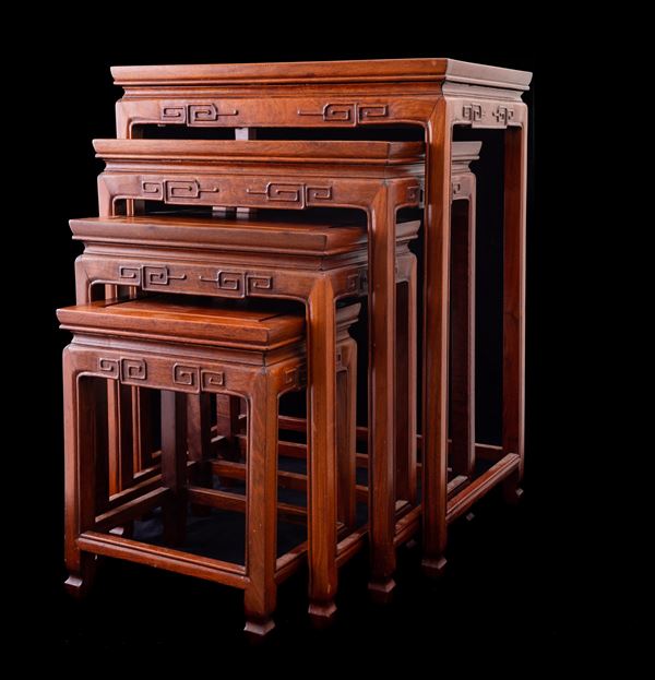 Four Hongmu wood tables, China, Qing Dynasty