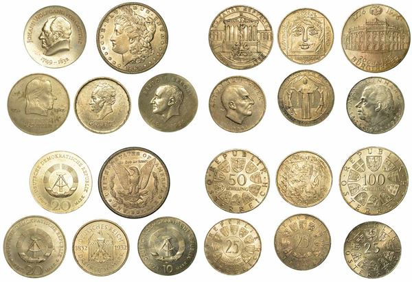 Lotto di undici monete.