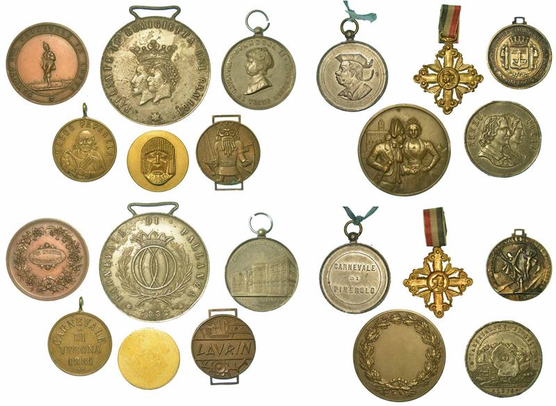 VARIE. Lotto di undici medaglie.  - Auction Numismatics - Cambi Casa d'Aste