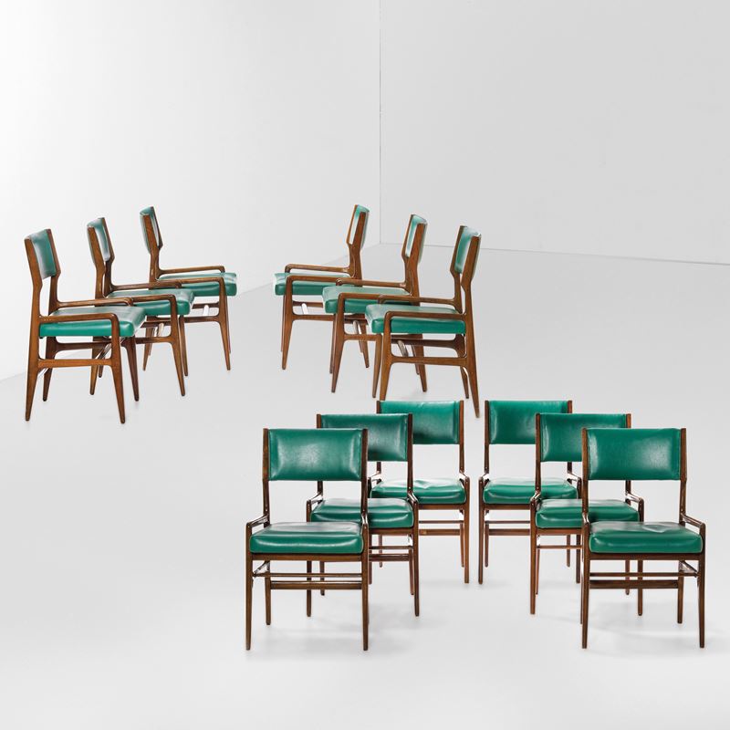 Gio Ponti : Dodici sedie  - Asta Design 200 - Cambi Casa d'Aste