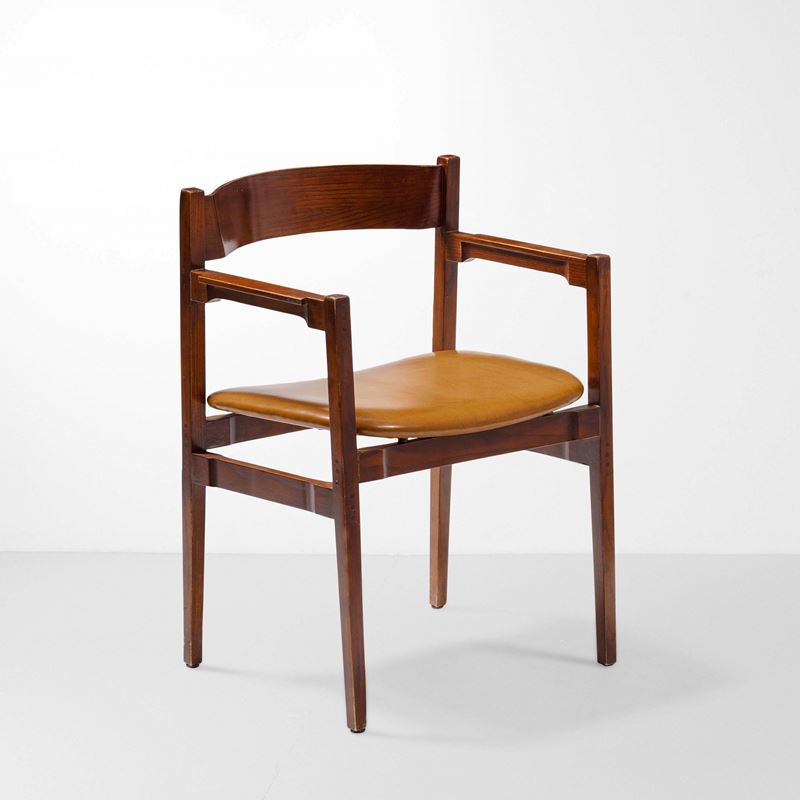 Gianfranco Frattini : Una sedia variante del mod. 101  - Auction Design Lab - Cambi Casa d'Aste
