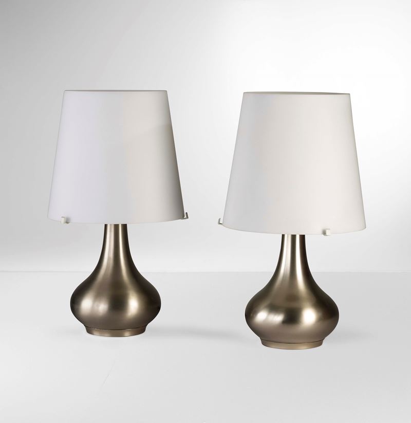 Max Ingrand : Due lampade da tavolo mod. 2344  - Auction Design200 - Cambi Casa d'Aste