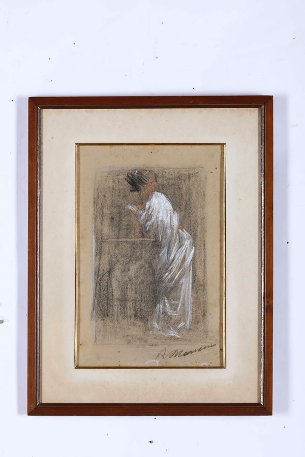 A firma A.Mancini Figura femminile