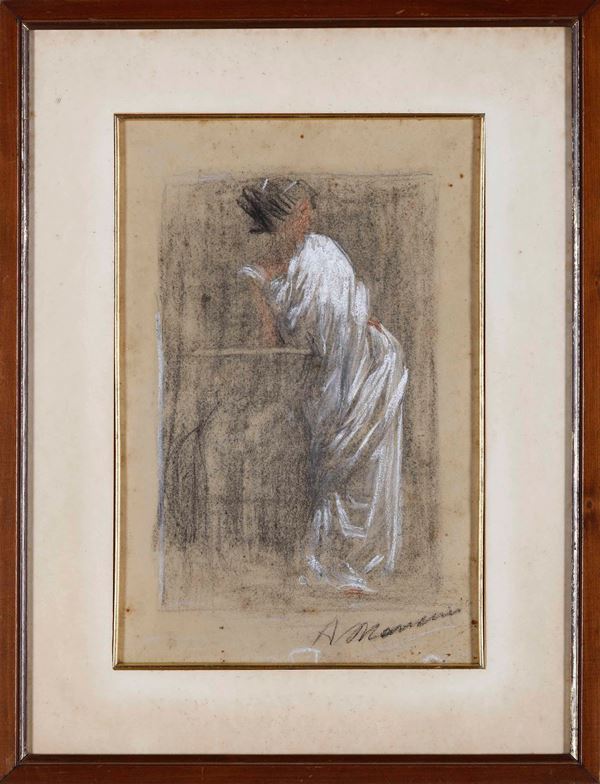 A firma A.Mancini Figura femminile