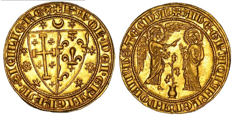NAPOLI. CARLO I D'ANGIÒ, 1266-1285. Saluto d'oro.  - Auction Numismatics - I - Cambi Casa d'Aste