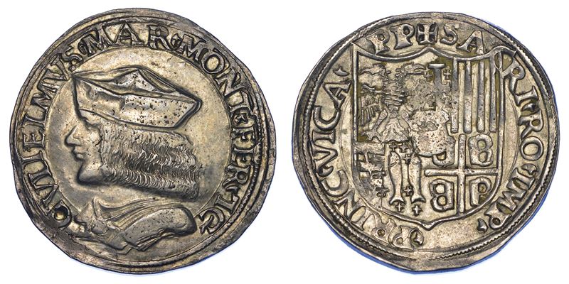 CASALE. GUGLIELMO II PALEOLOGO, 1494-1518. Testone.  - Auction Numismatics - Cambi Casa d'Aste