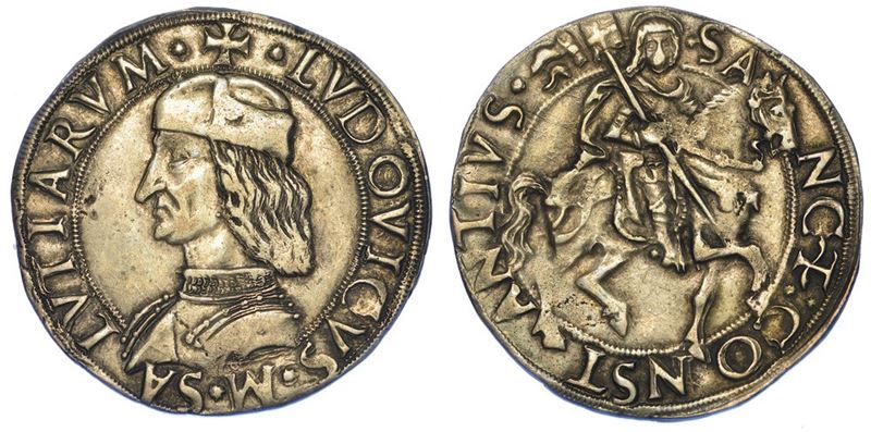CARMAGNOLA. LUDOVICO II DI SALUZZO, 1475-1504. Cavallotto.  - Auction Numismatics - I - Cambi Casa d'Aste