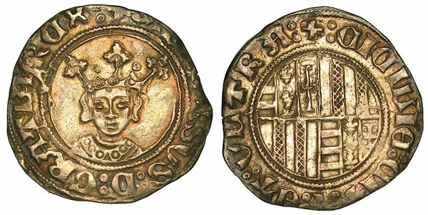NAPOLI. ALFONSO I D'ARAGONA, 1442-1458. Reale o Grossone.