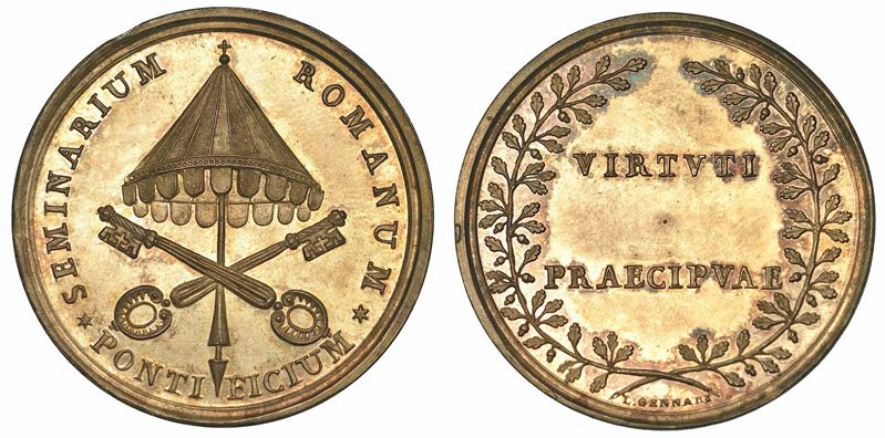 PIO VII (BARNABA CHIARAMONTI), 1800-1823. Medaglia straordinaria in argento 1805.  - Auction Numismatics - I - Cambi Casa d'Aste