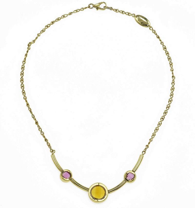Citrine and amethyst necklace  - Auction Fine Jewels - Cambi Casa d'Aste