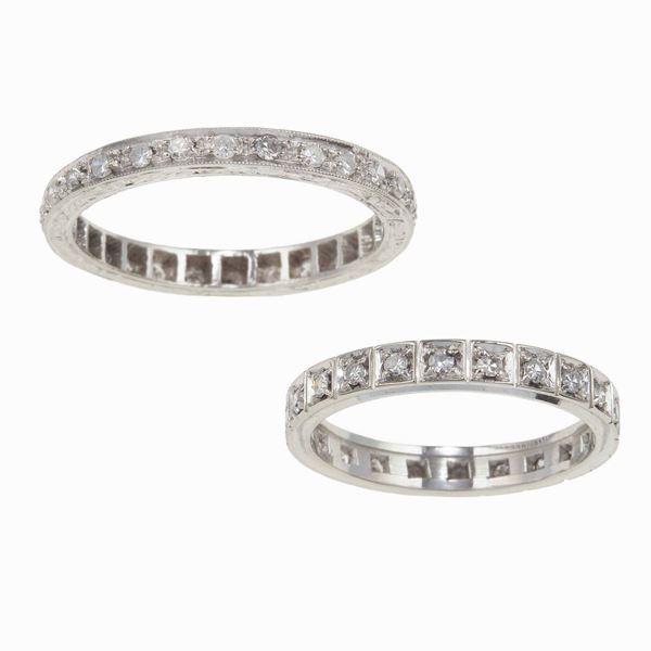 Due rivière con diamanti