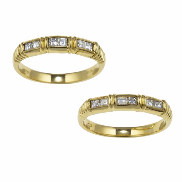Due anelli con diamanti