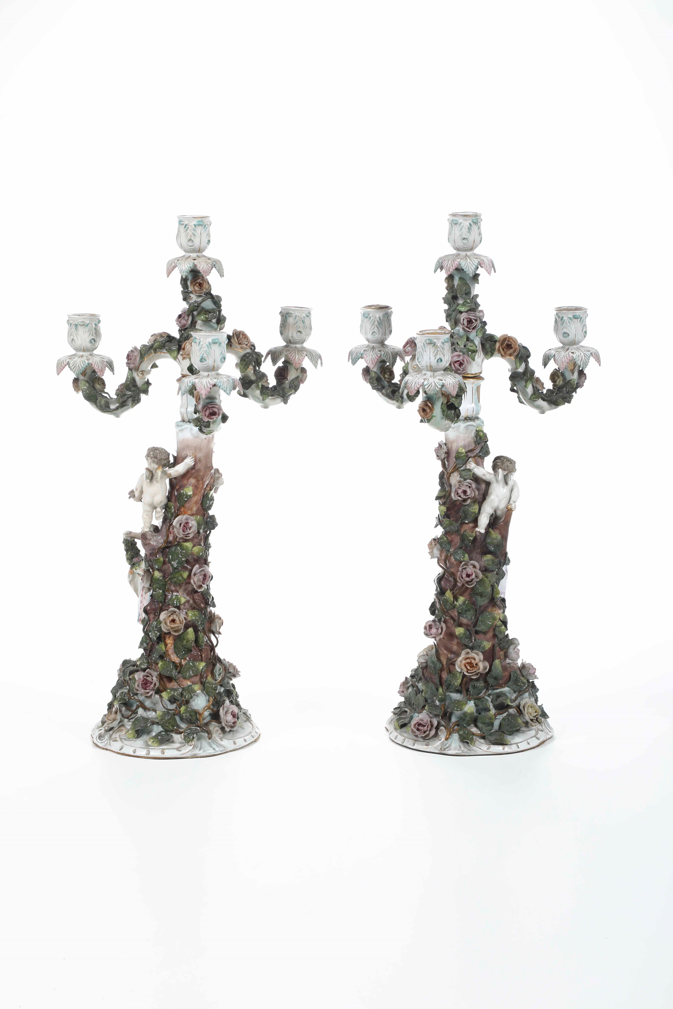 Coppia di Candelabri, Prima Metà del XX Secolo.