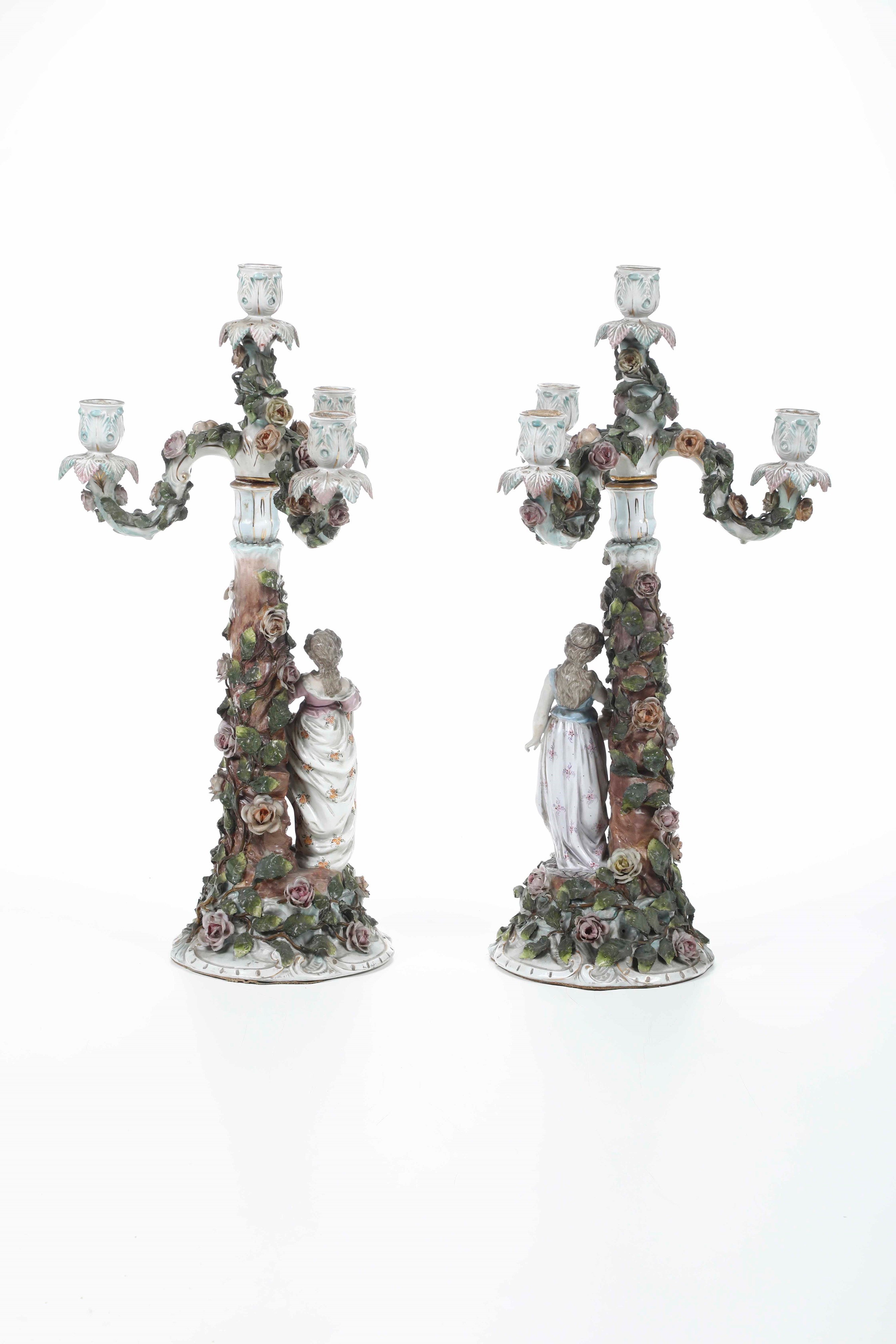 Coppia di Candelabri, Prima Metà del XX Secolo.