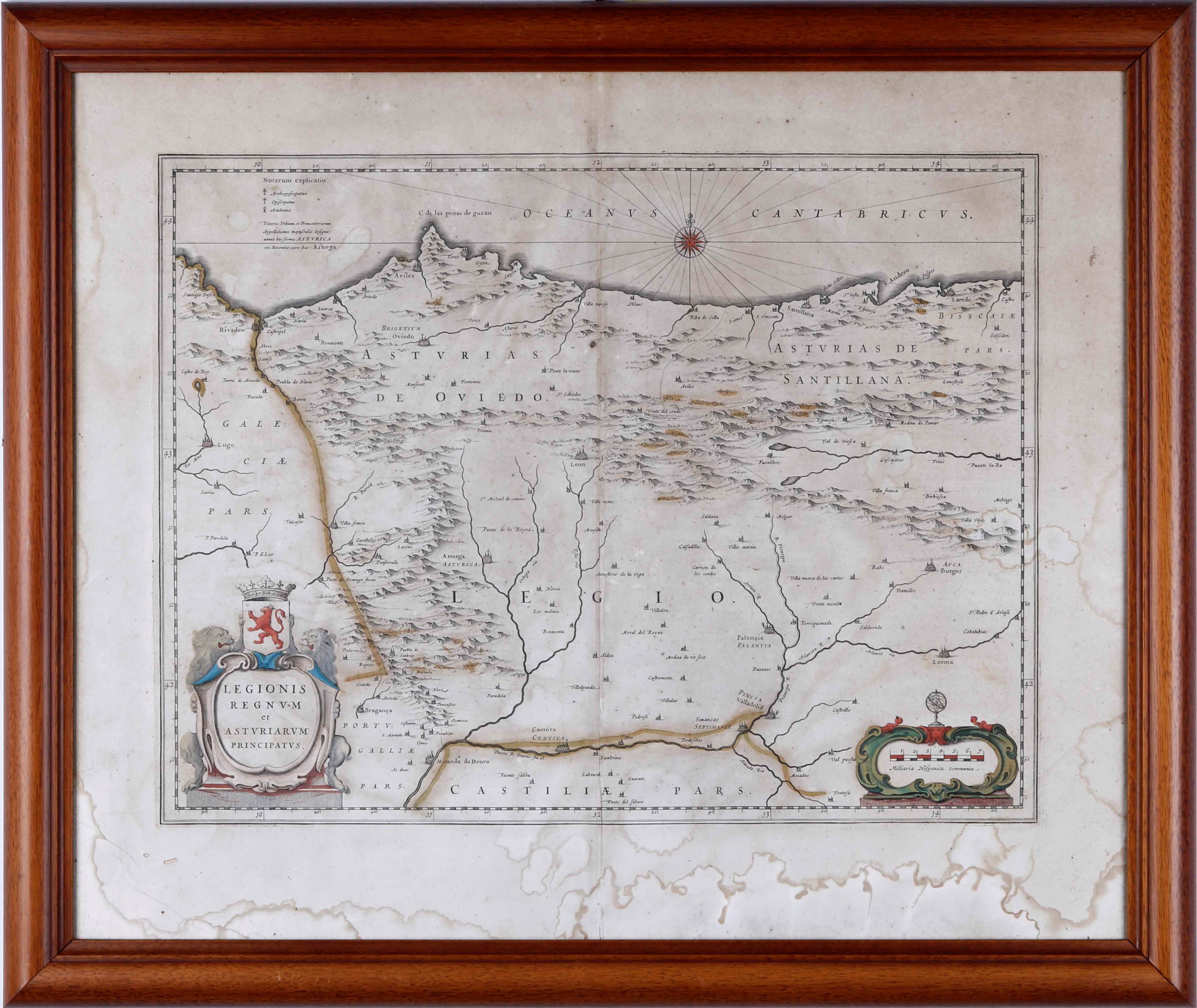 Heredi Homann Carta Geografica dello Stato di Genova.. Norimberga 1743