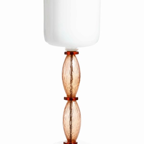 Lampada da terra in vetro di Murano