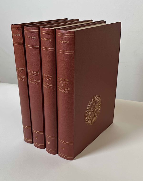 MUNTONI F. Le monete dei Papi e degli Stati Pontifici. Opera completa in 4 volumi.