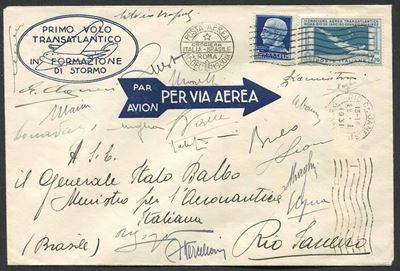 1930, Regno D’italia, Posta Aerea, Aerogramma del 15/12/1930 da Roma per Rio De Janeiro