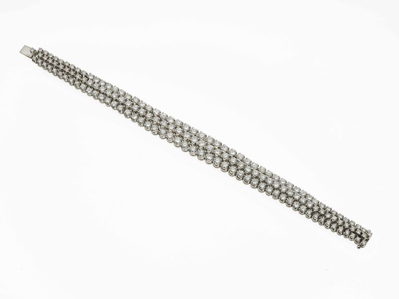 Brilliant-cut diamond bracelet  - Auction Fine Jewels - Cambi Casa d'Aste