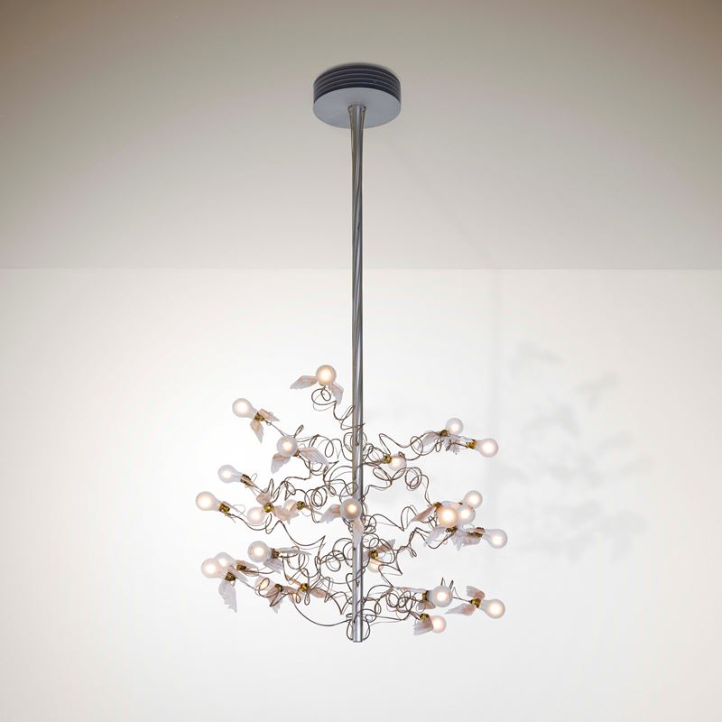 Ingo Maurer : Grande lampada a sospensione mod. Birdie  - Auction Design200 - Cambi Casa d'Aste