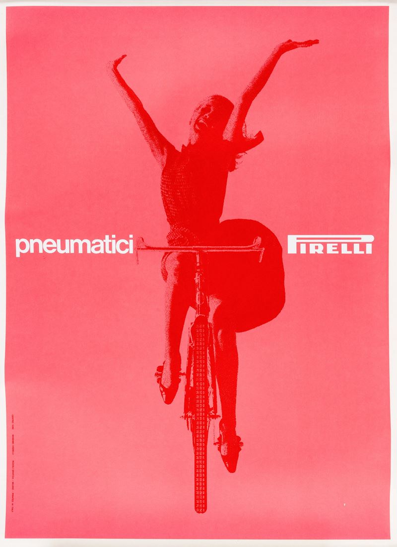 Massimo Vignelli : Pneumatici Pirelli.  - Asta POP Culture e Manifesti d'epoca - Cambi Casa d'Aste