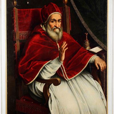 Scuola del XVII Secolo Ritratto di Papa Sisto V