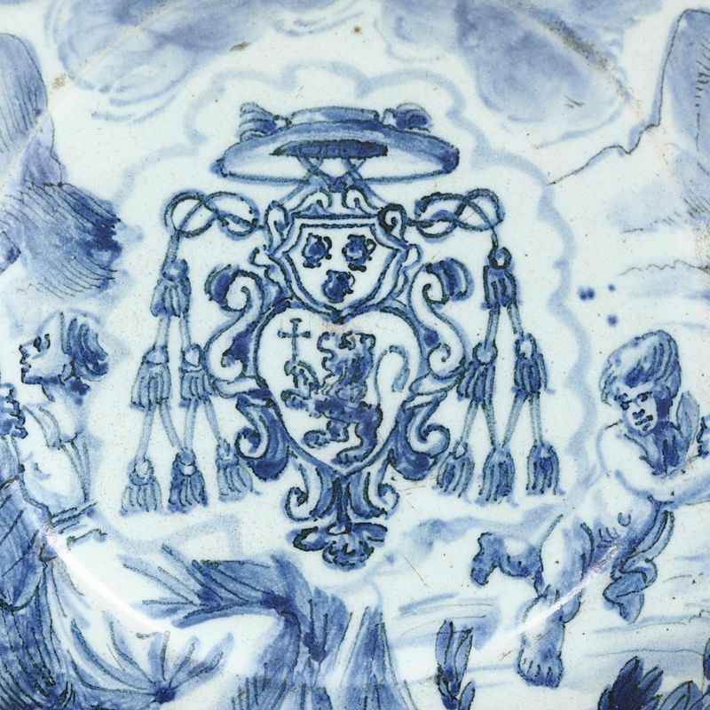Piattosavona, Probabilmente Manifattura Guidobono, Fine del XVII - Inizio del XVIII Secolo