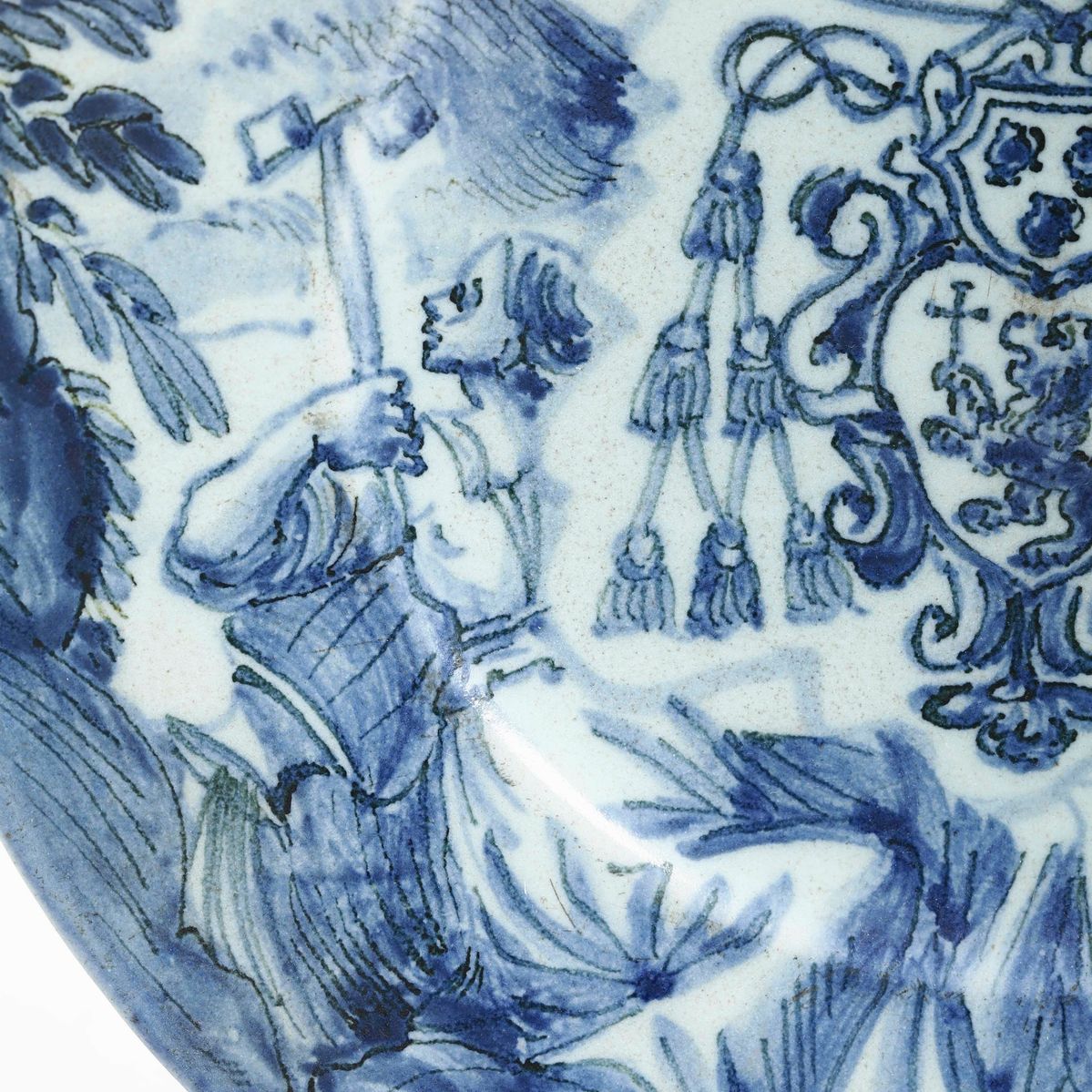 Piattosavona, Probabilmente Manifattura Guidobono, Fine del XVII - Inizio del XVIII Secolo