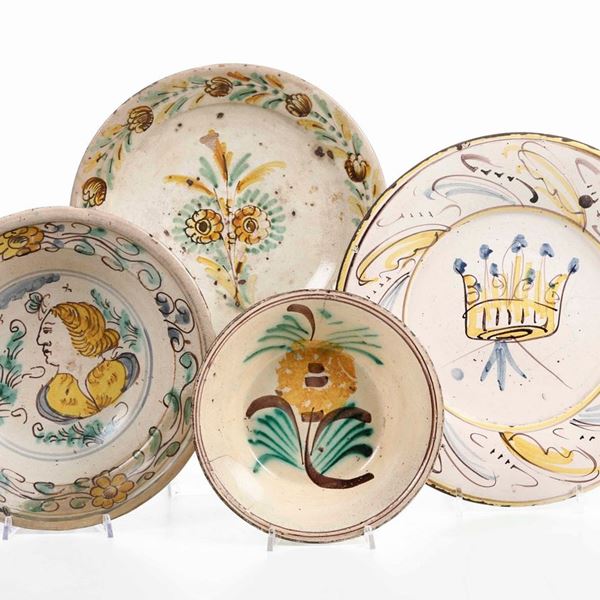 Due piatti e due bacinelle, XIX secolo