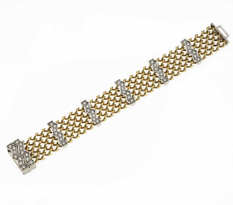 Gold and diamond bracelet. Signed Pomellato  - Auction Fine Jewels - Cambi Casa d'Aste