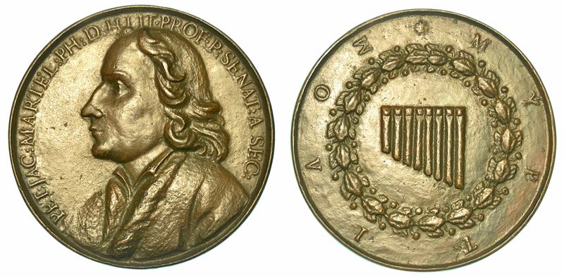 BOLOGNA. PIER JACOPO MARTELLI, 1665-1727. Medaglia in bronzo (fusione).  - Asta Numismatica - I - Cambi Casa d'Aste