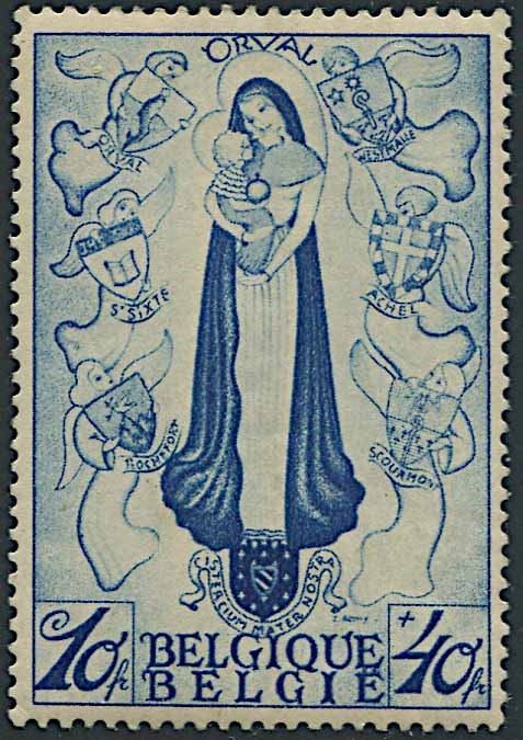 1933, Belgio, “Orval”, seconda emissione  - Asta Storia Postale e Filatelia - Cambi Casa d'Aste