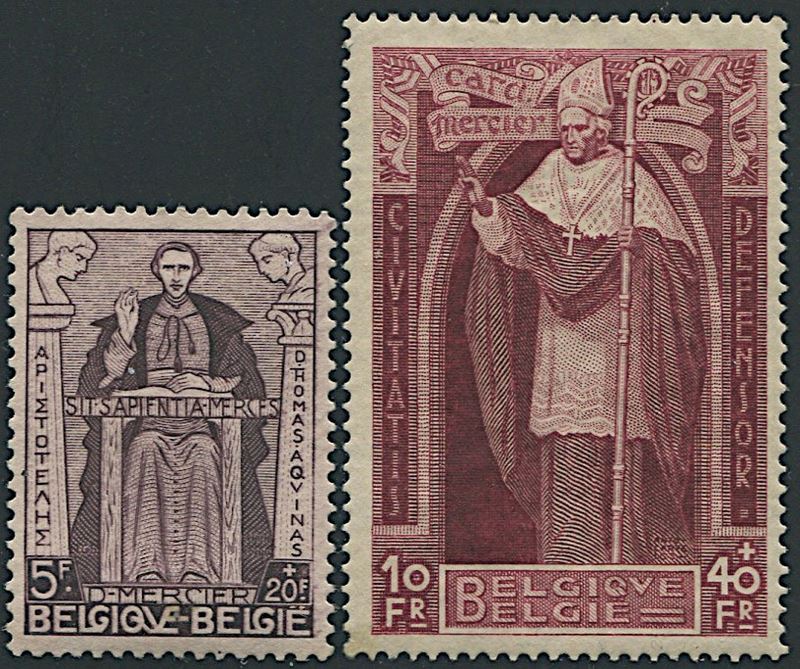 1932, Belgio, “Cardinal Mercier”  - Asta Storia Postale e Filatelia - Cambi Casa d'Aste