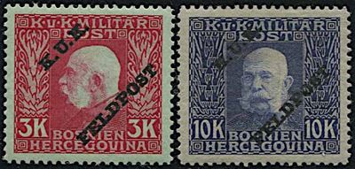 1915, Bosnia-erzegovina, Posta di Campagna
