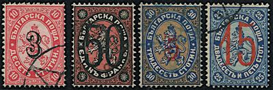 1884/85, Bulgaria, Soprastampati