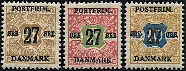 1918, Danimarca, francobolli per giornali soprastampati  - Auction Postal History and Philately - Cambi Casa d'Aste
