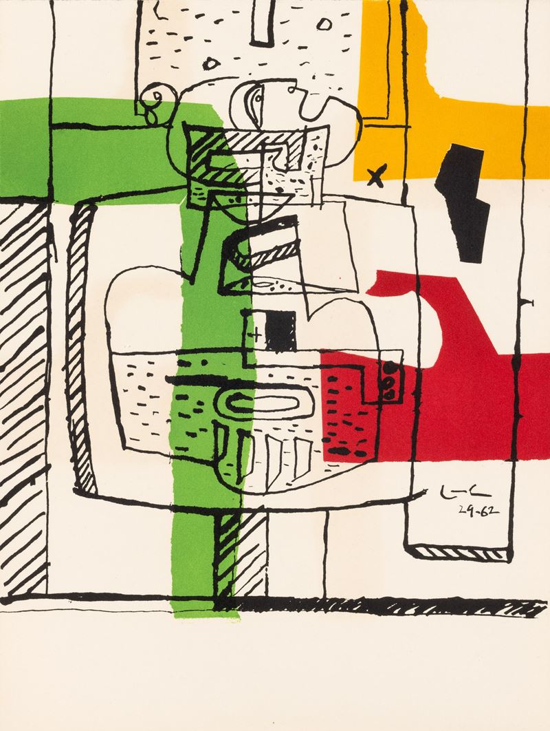 Le Corbusier : Composizione III  (1962)  - litografia - Auction Prints and Multiples  [..]