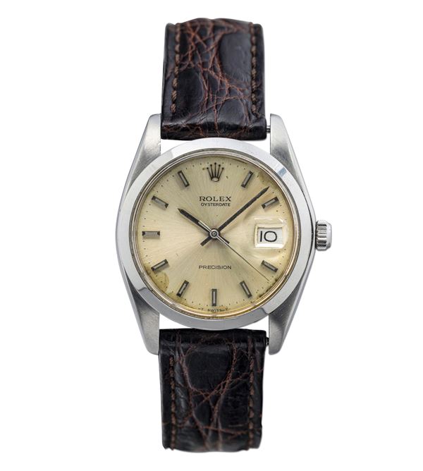 Classic Oysterdate, Manual Winding, Silver dial stainless steel case with date display