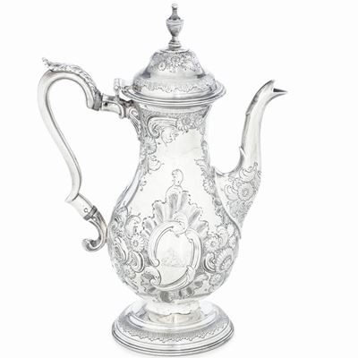 Caffettiera. Inghilterra, Secondo Quarto del XIX Secolo (londra?). Argentiere George Frederick Pi...
