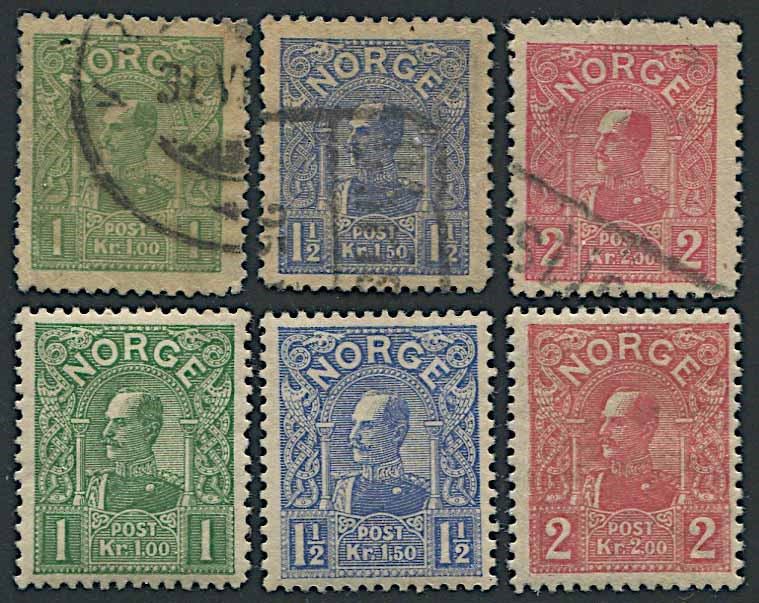 1907/09, Norvegia, Haakon VII  - Asta Storia Postale e Filatelia - Cambi Casa d'Aste