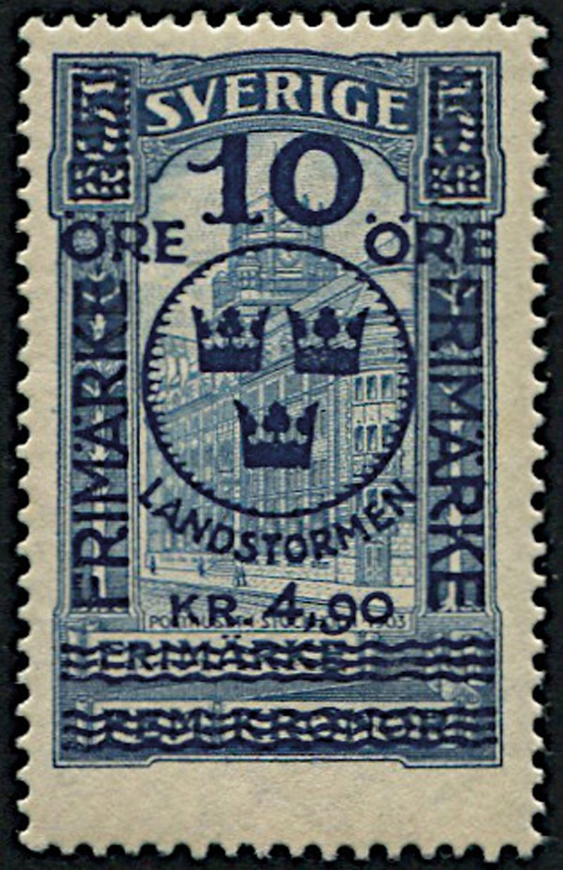 1916, Svezia, “Pro Milizia Territoriale”  - Asta Storia Postale e Filatelia - Cambi Casa d'Aste