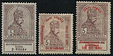 1913/15, Ungheria, Tre Serie