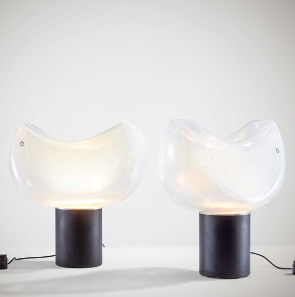 Due lampade da tavolo mod. Aghia