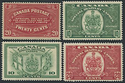 1922/1940, Canada, Special Delivery Stamps, Group Of Different Issues