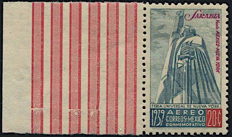 1939, Messico, Posta Aerea, “Volo di Francisco Sarabja tra il Messico e New York”  - Asta Storia Postale e Filatelia - Cambi Casa d'Aste