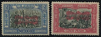 1916, Messico, Soprastampati